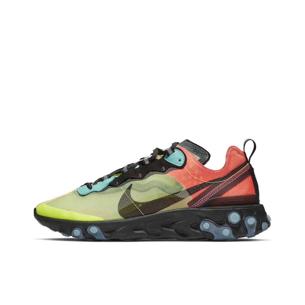 Nike React Element 87 Volt/Racer Pink 红绿