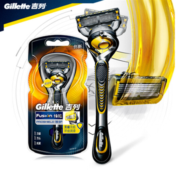 吉列Gillette手动剃须刀锋隐致护（1刀架1刀头）
