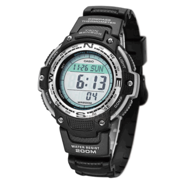Casio/卡西欧 运动登山Sport系列白色前光手表