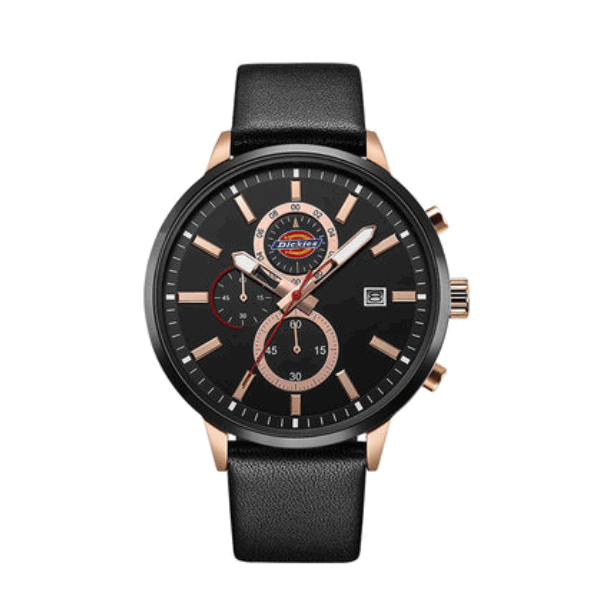 Dickies/帝客 潮流时尚皮带三眼运动手表