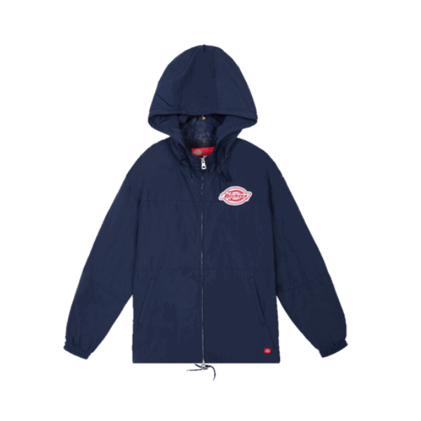 Dickies 后背印花抽绳轻便连帽夹克