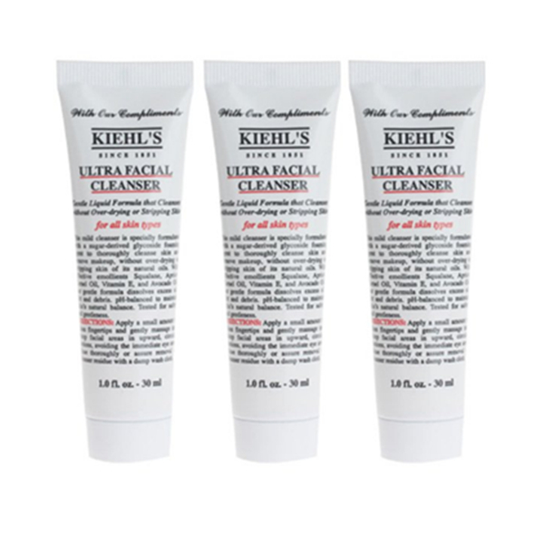 Kiehl's科颜氏高保湿洁面啫喱30毫升/支3支装