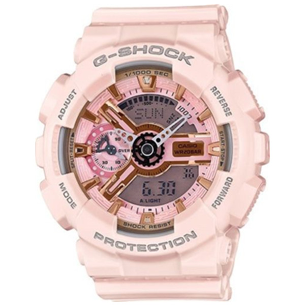 CASIO GMAS110MP-4A1 女款雙顯運動腕表