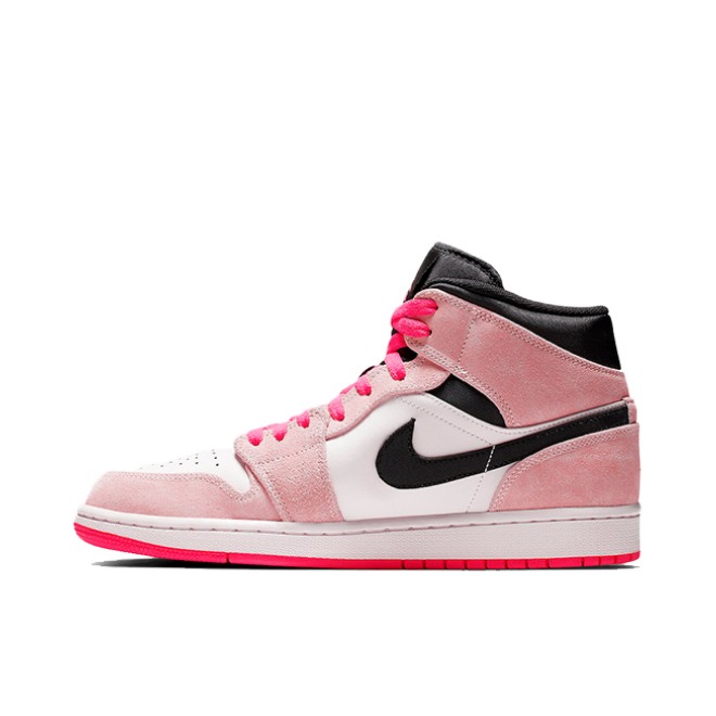 Air Jordan 1 Mid  粉麂皮 Mid