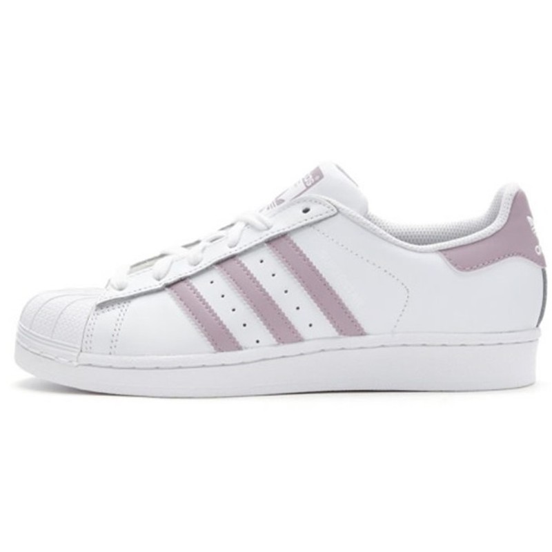 adidas Originals Superstar 白/浅紫