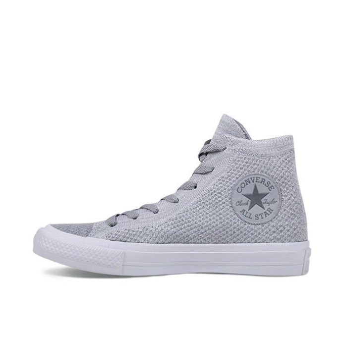 Converse All Star x Nike Flyknit  灰色Hi