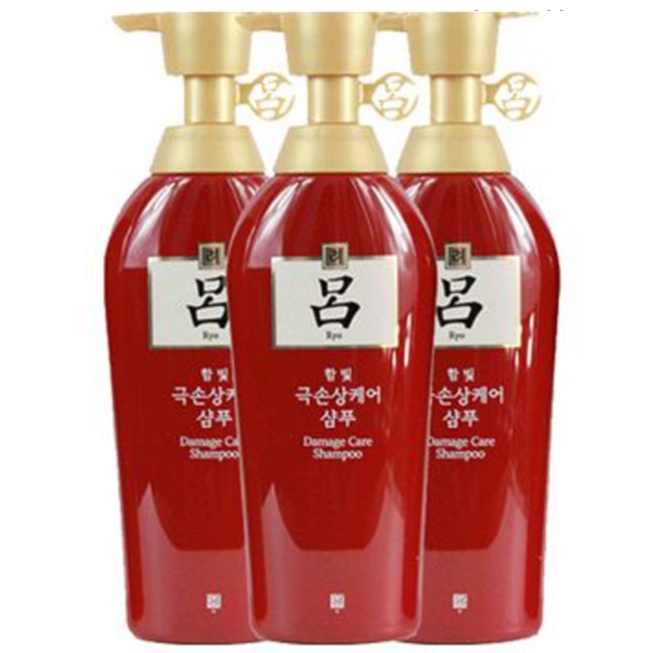 RYOE/吕 进口红吕洗发水 400ml*3瓶 染烫修复