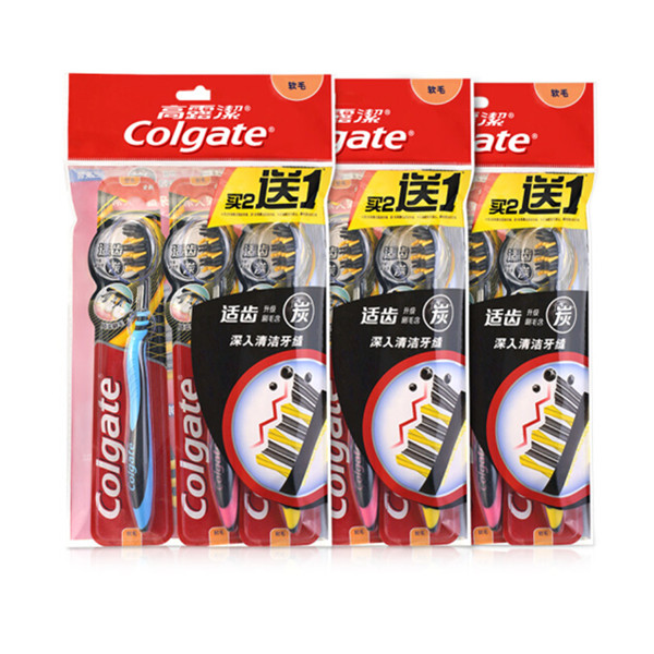 高露洁（Colgate）适齿炭牙刷×9