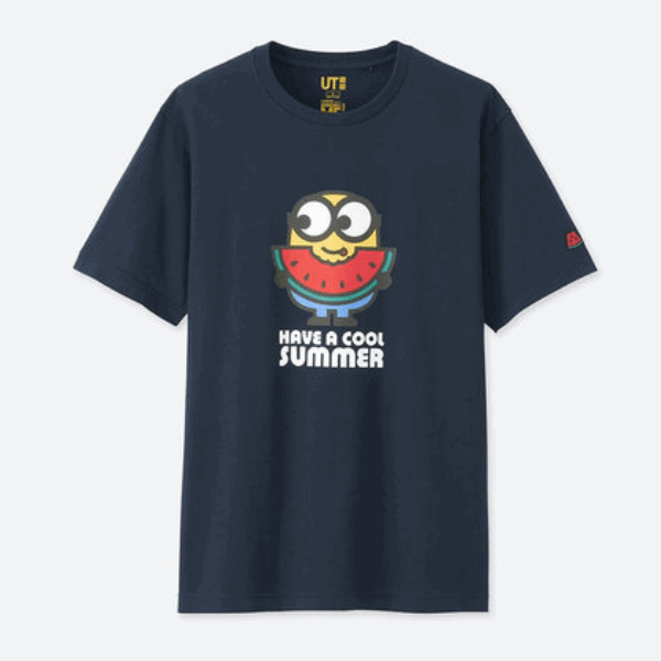 热款 | UNIQLO/优衣库 MINIONS 黑色创意印花T恤