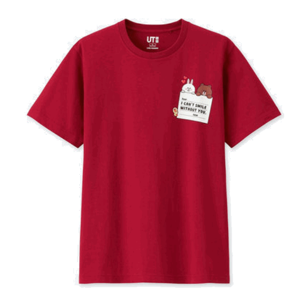 优衣库UNIQLO LINE FRIENDS纯棉印花T恤(短袖)