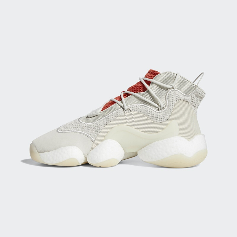 adidas Crazy BYW Boost Raw White 灰红