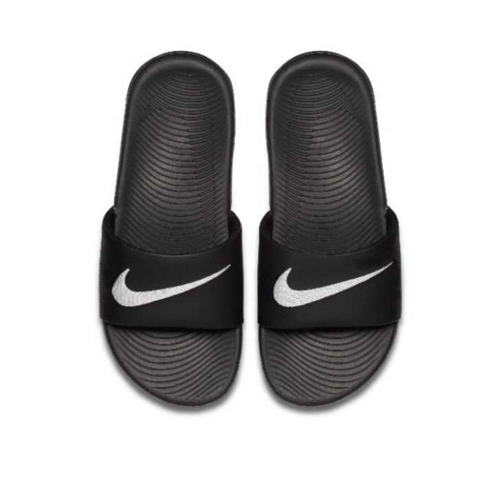 Nike Kawa Slide Black White 黑白