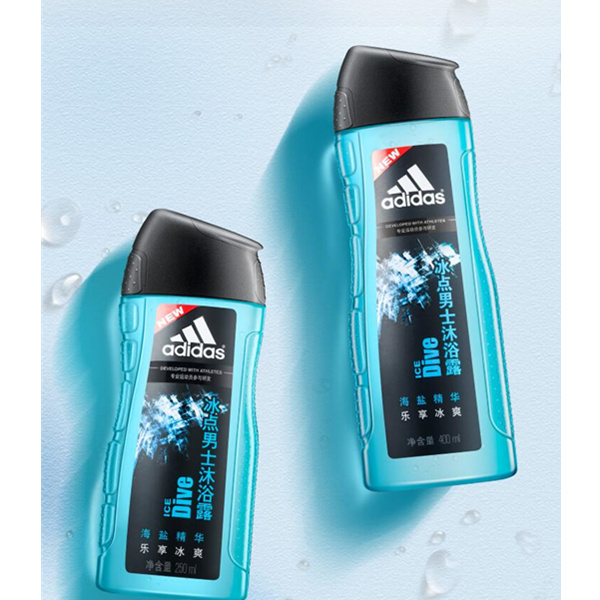 阿迪达斯 冰点男士沐浴露套装 400ML+250ml