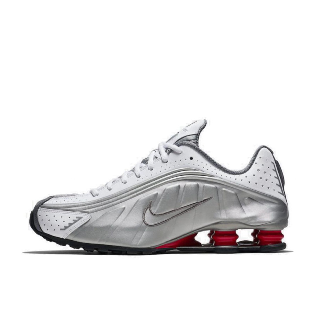 Nike Shox R4 et Red 银色