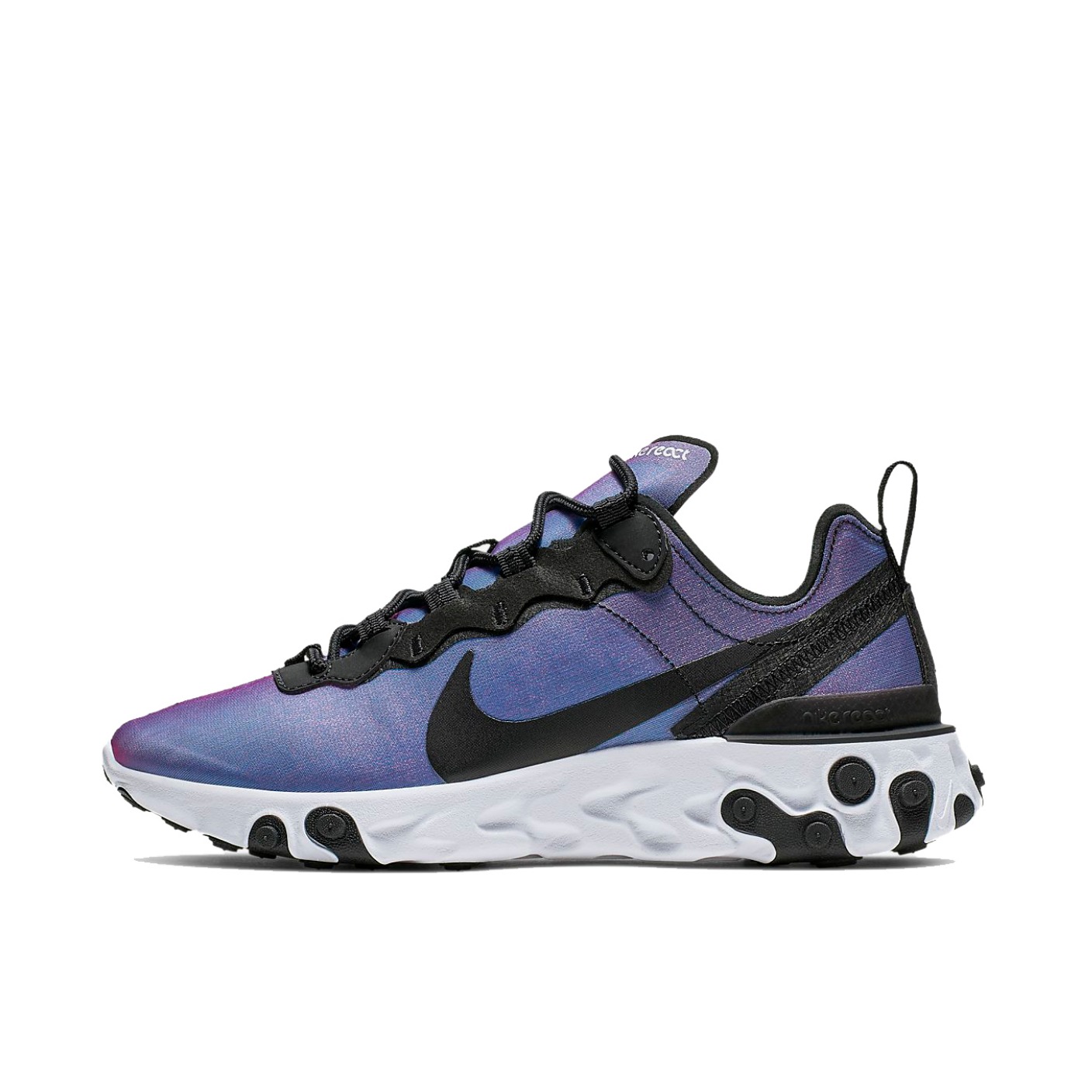 Nike React Element 55 镭射紫