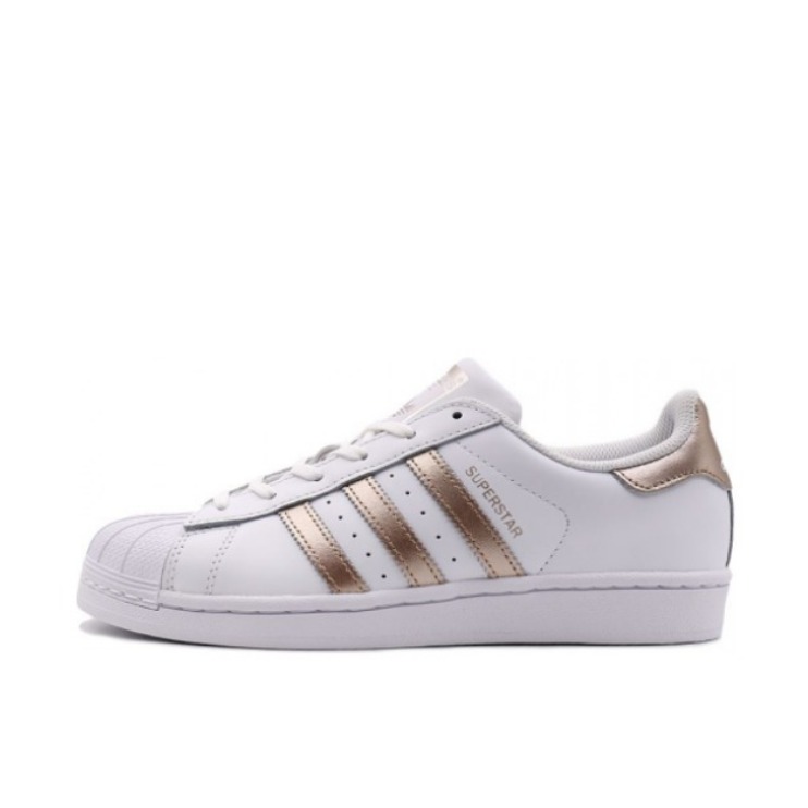 adidas Originals Superstar 亮白/玫瑰金