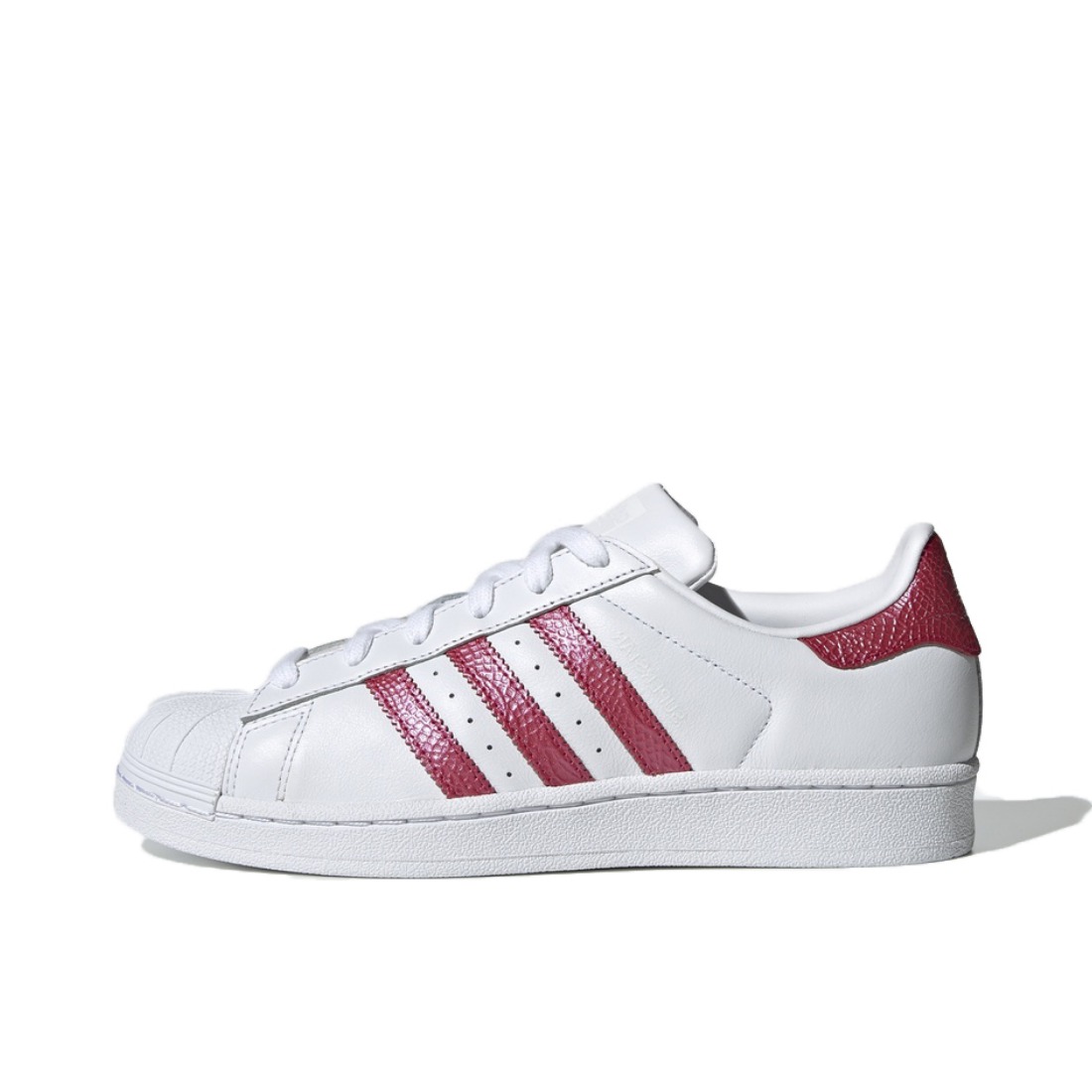 adidas Originals Superstar 亮白/活力粉