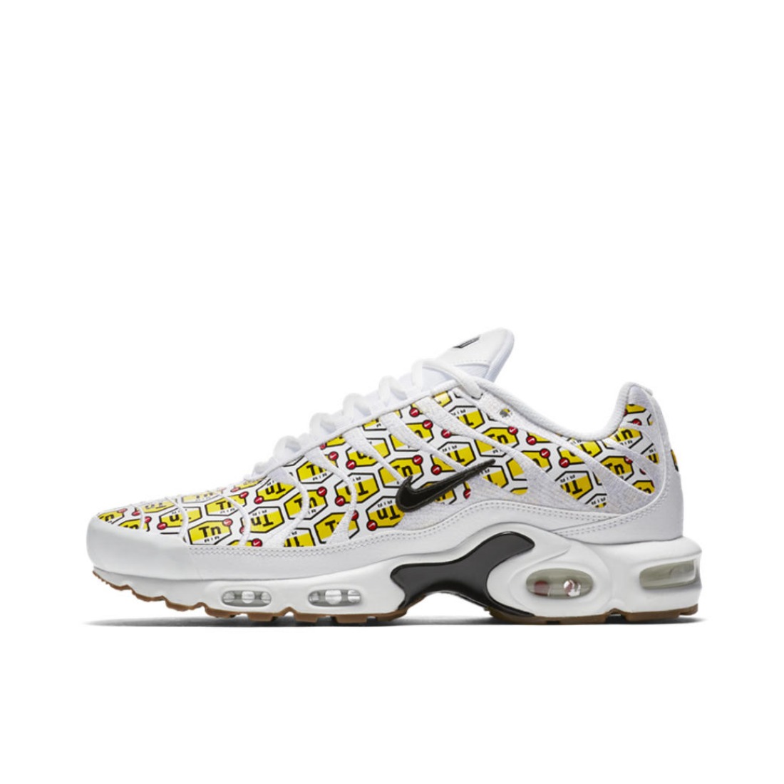 Nike Air Max Plus 白黄弹幕