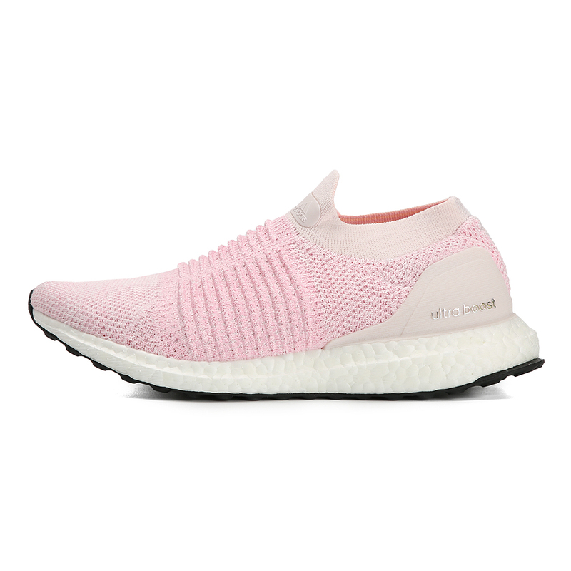 adidas Ultra Boost Laceless 粉白黑