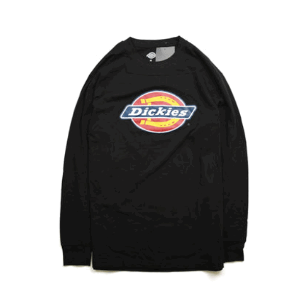 dickies 经典印花logo圆领长袖打底衫