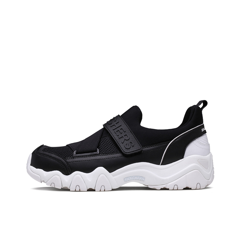 Skechers D'lites 2.0 魔术贴  黑/白