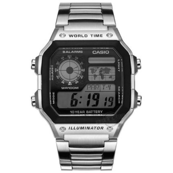 Casio/卡西欧学生复古防水小方块