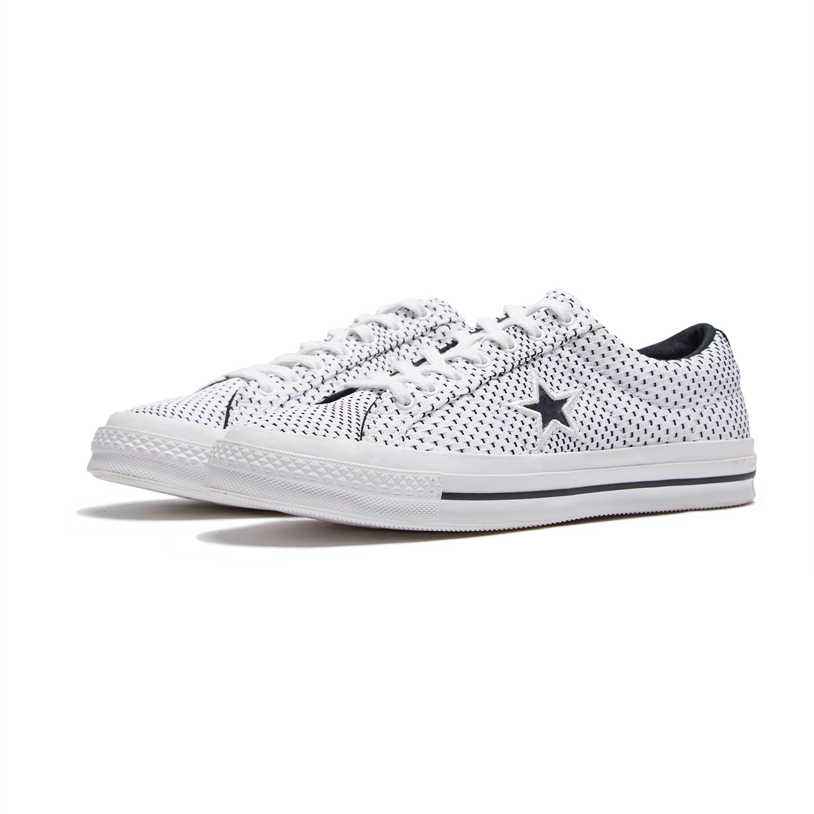 Converse One Star White 白黑/波点
