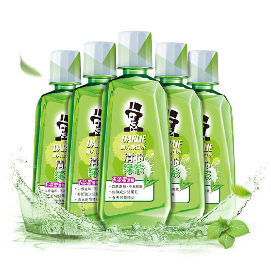 黑人 清心绿茶漱口水 500ml*5瓶