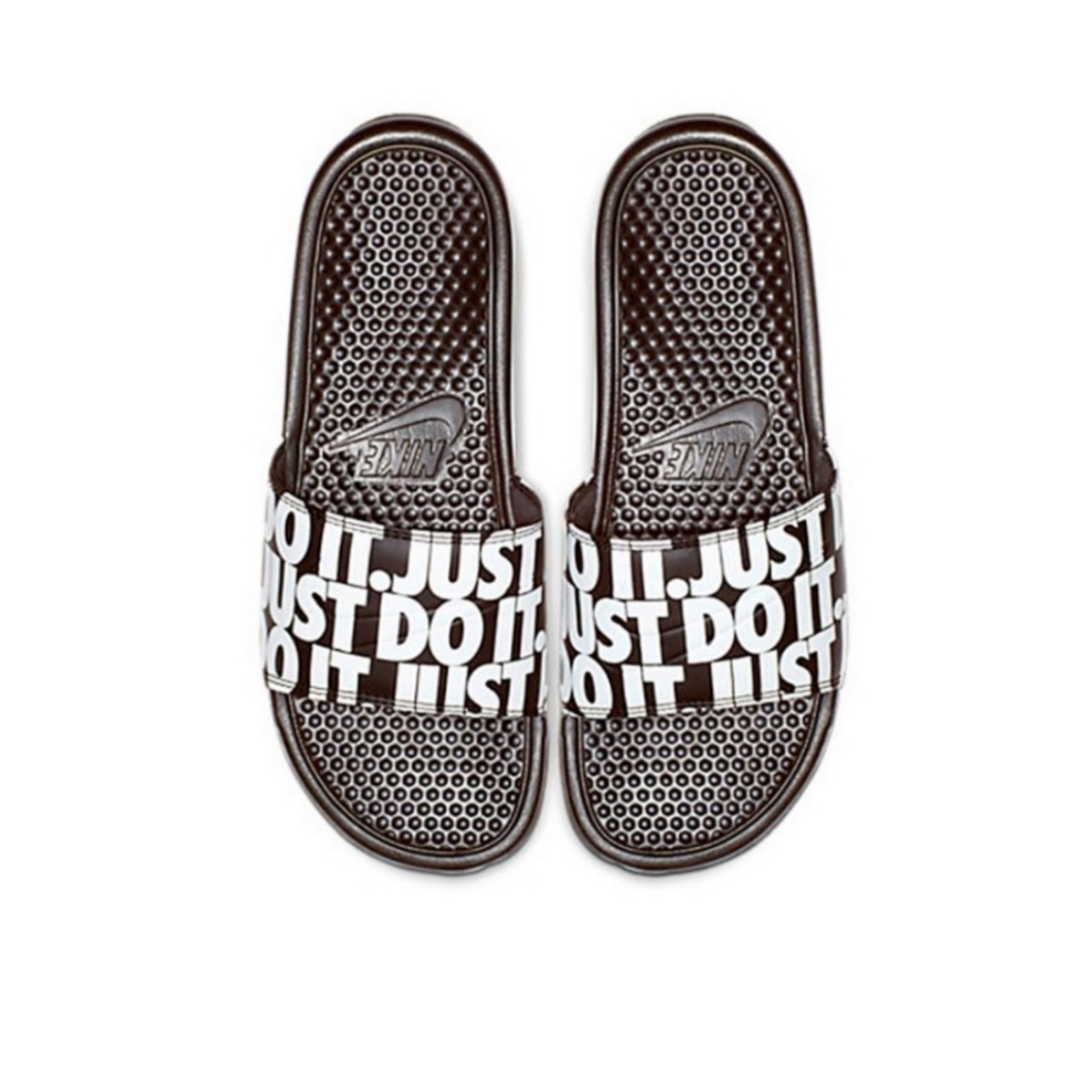 Nike Benassi Jdi Black/White 黑白 JDI 弹幕