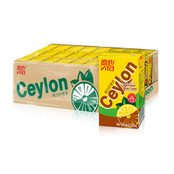 维他奶 维他锡兰柠檬茶饮料 250ml*24盒