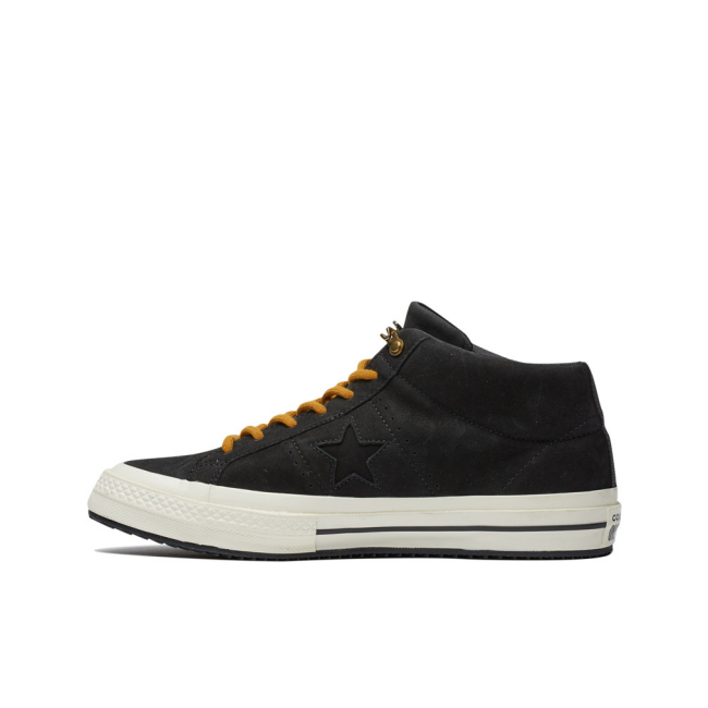Converse One Star 黑白棕Mid