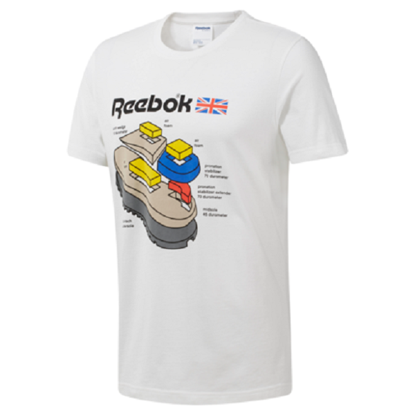 Reebok锐步官方 运动经典 CL 男子经典短袖T恤
