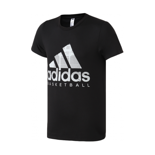 Adidas 运动透气T恤 DQ0928  黑