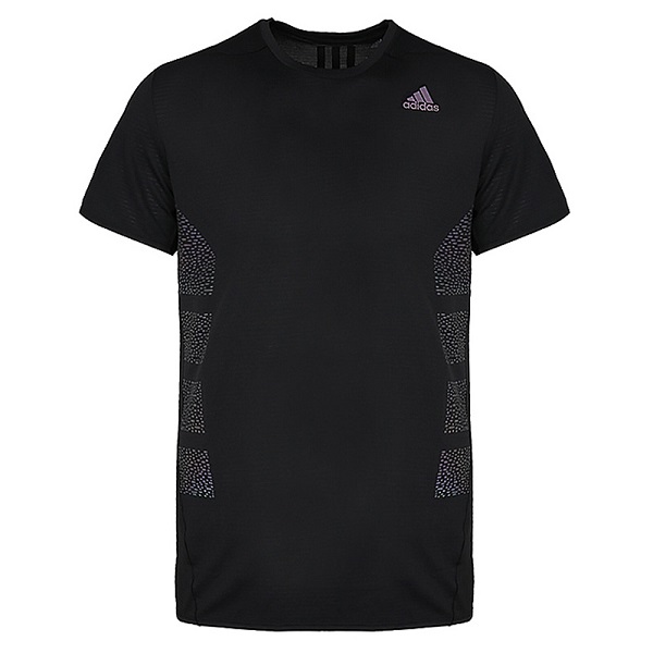 adidas 透气圆领T恤 CG1130  黑