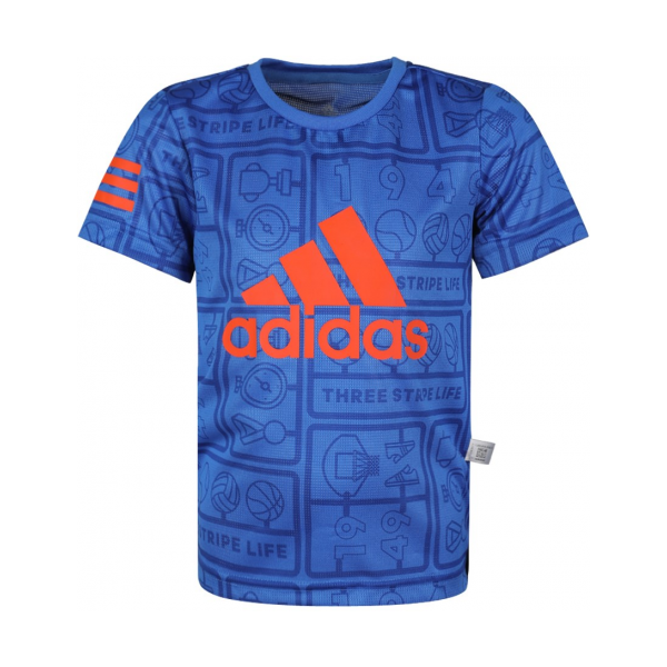 Adidas 男童短袖T恤 DW4095  蓝