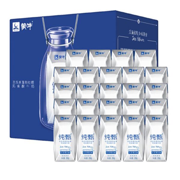 蒙牛 纯甄常温酸牛奶 200g*24 礼盒装