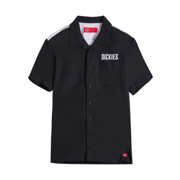Dickies 撞色印花衬衫 173M20EC13  黑