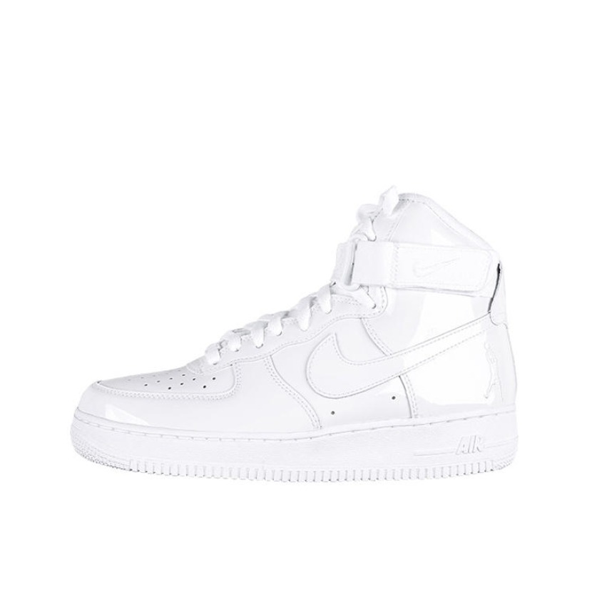 Nike Air Force 1 纯白漆皮Hi