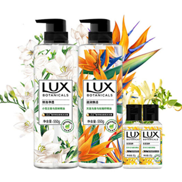 力士(LUX)植萃精油香氛沐浴露套装（赠护发素）