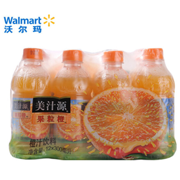可口可乐美汁源果粒橙果汁饮料300ml*12（17件）