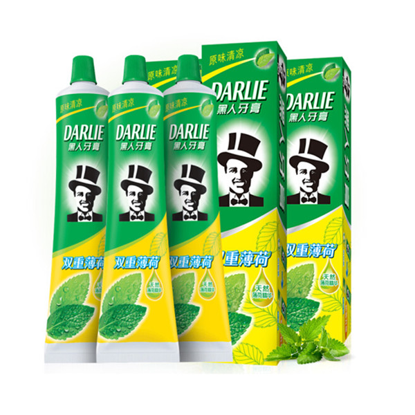 黑人（DARLIE）双重薄荷清新口气牙膏套装