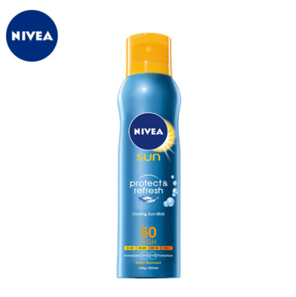 妮维雅(NIVEA)冰爽透明防晒气雾200ml
