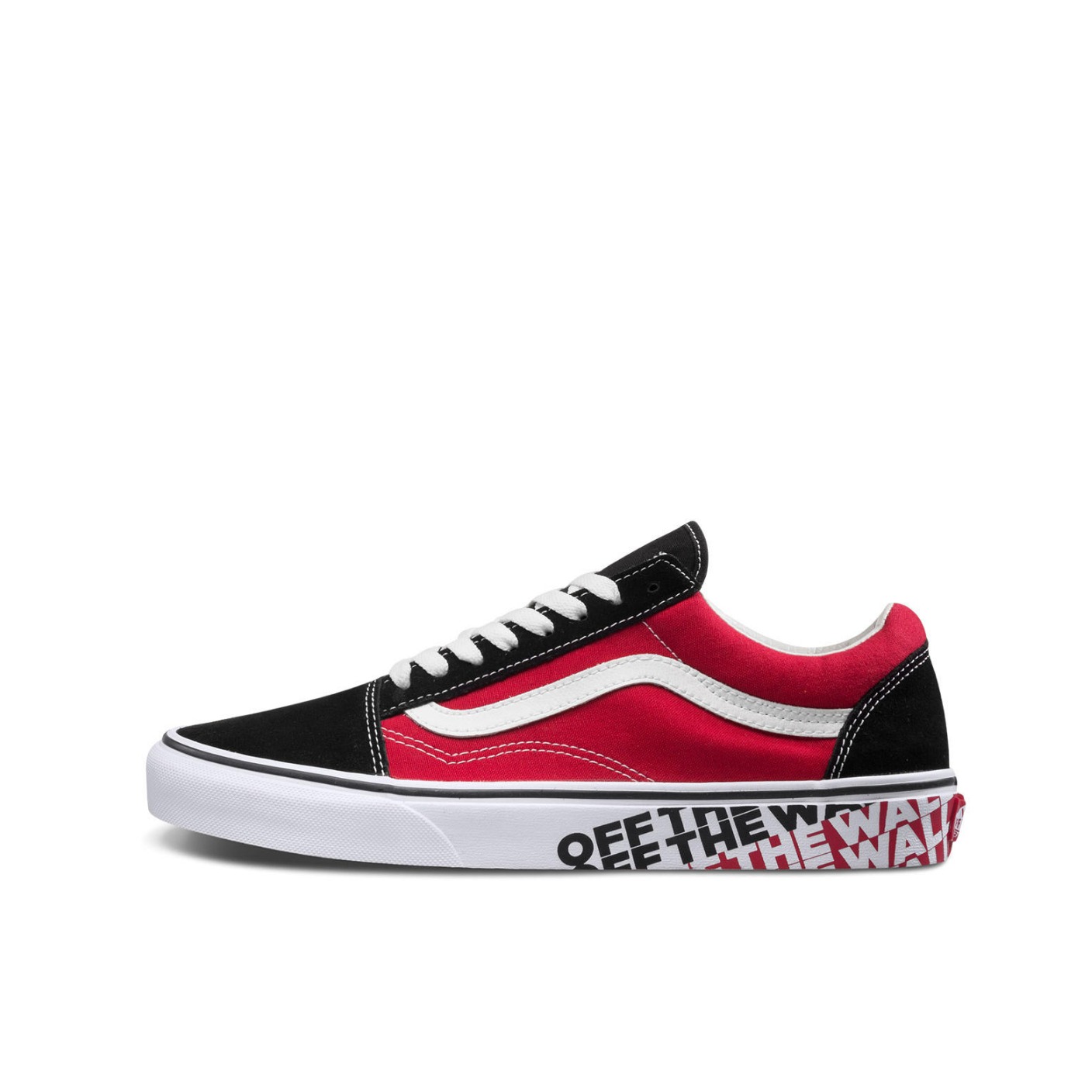 Vans Old Skool OTW Sidewall 红黑/标语