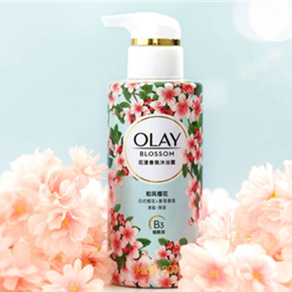 olay玉兰油香氛沐浴露小花瓶沐浴乳300g*2