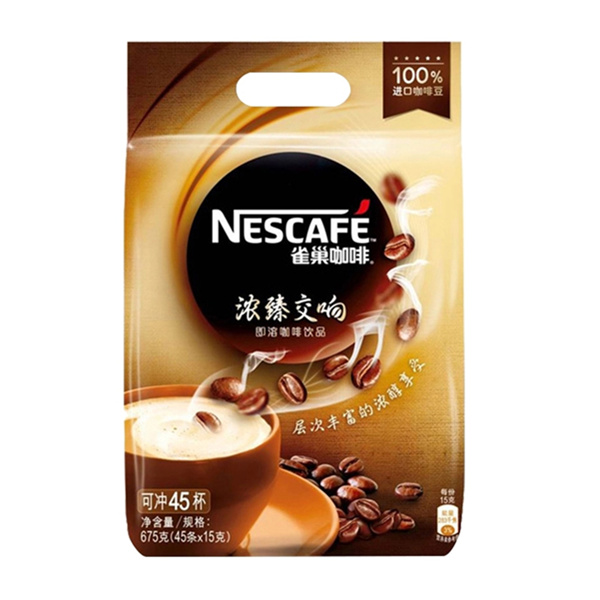 雀巢 浓臻交响三合一速溶咖啡粉*45条