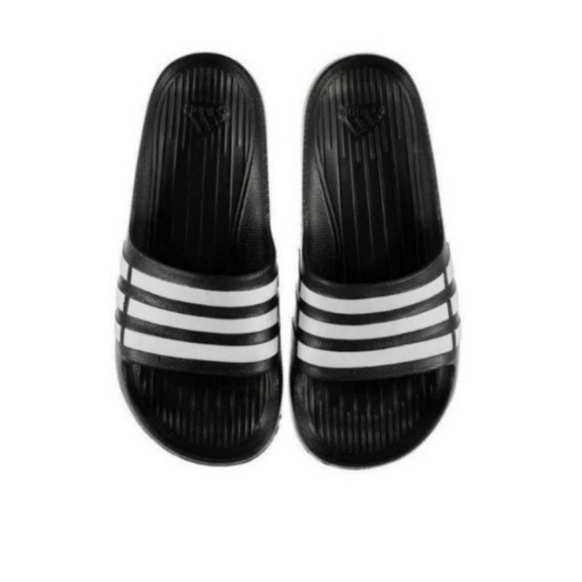 adidas Duramo Slide 经典白条纹