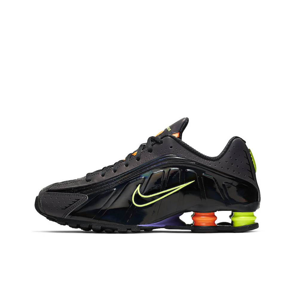 Nike Shox R4 Black Multi Volt 彩虹