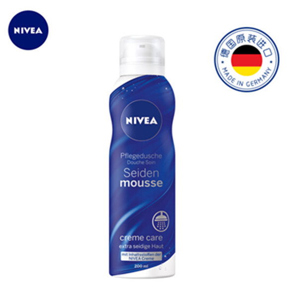 妮维雅（NIVEA）丝柔香润沐浴慕斯200ml*3