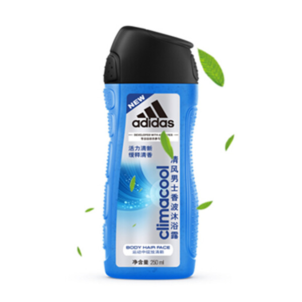阿迪达斯(Adidas)男士清风香波沐浴露250ml*2