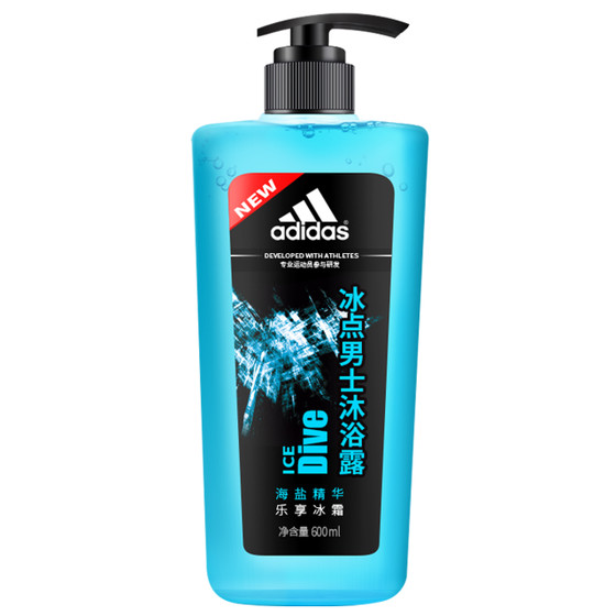 阿迪达斯 冰点男士沐浴露 600ml*2瓶